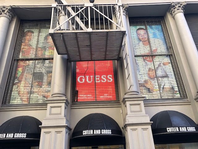 Guess Window Banner Sign for Business in NYC
